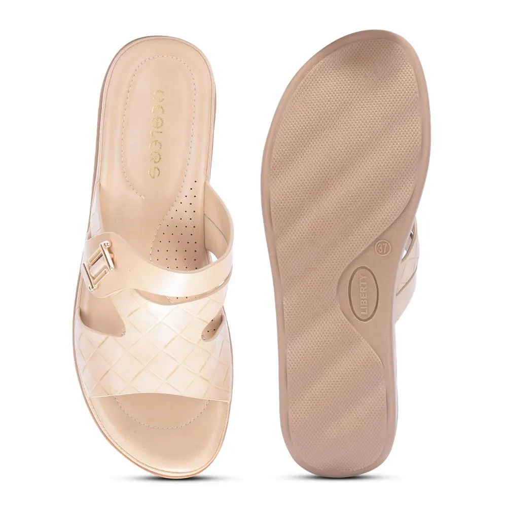 Senorita By Liberty Women JD-12 Beige Casual Slippers