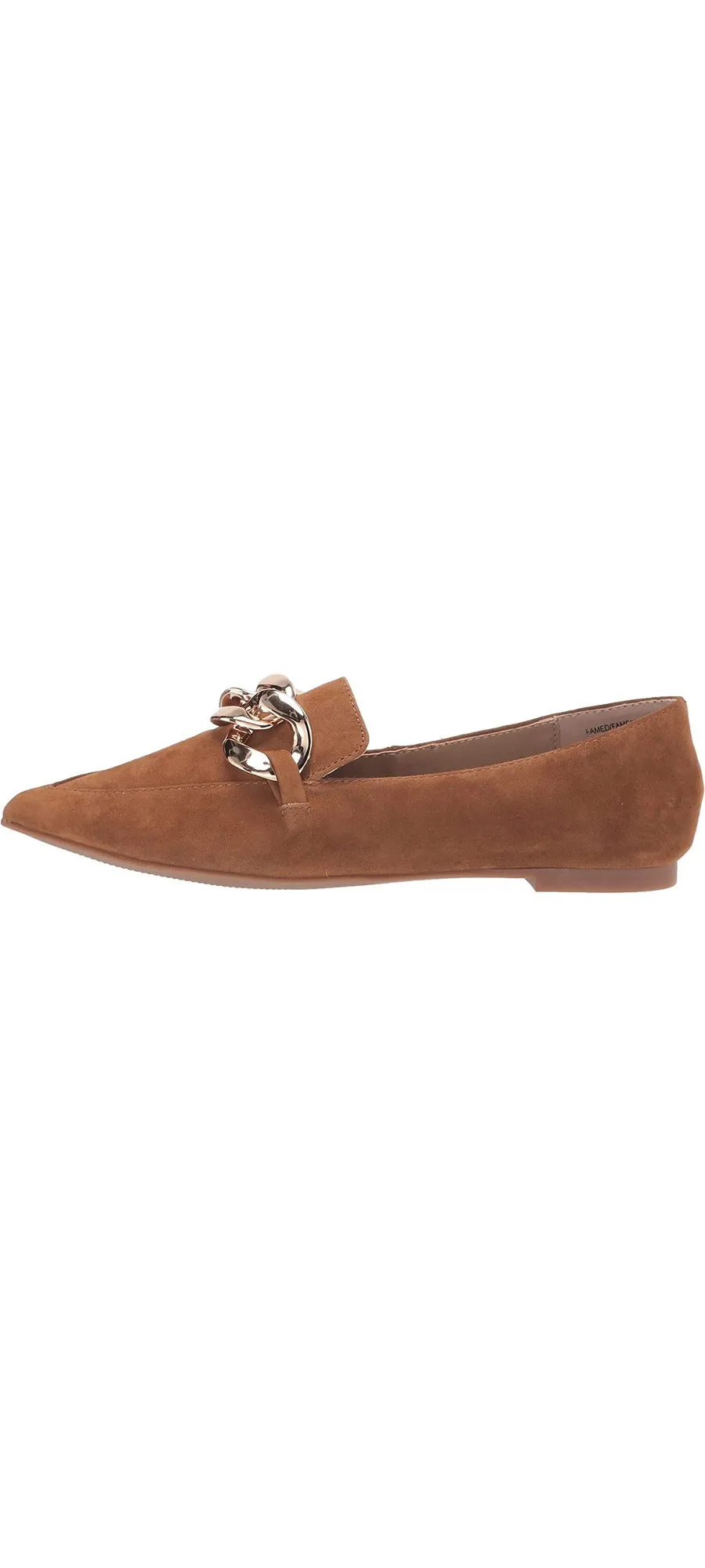 Steve Madden Flourish Cognac Slip On Pointed Toe Suede Embellished Loafers